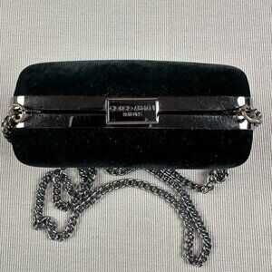 Giorgio Armani Parfums Black Event Party Clutch Crossbody 5” Bag with Strap